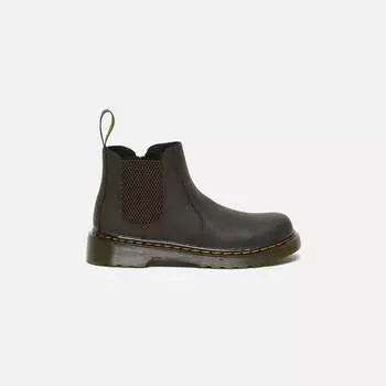 Ботинки Dr. Martens 2976 Junior, цвет Dark Brown/Yellowstone