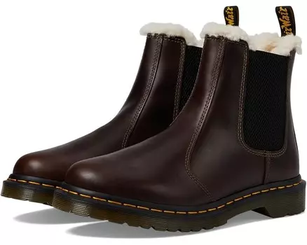 Ботинки Dr. Martens 2976 Leonore Faux Fur Lined Chelsea Boots, цвет Dark Khaki