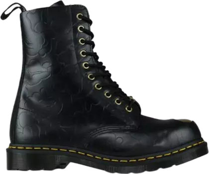 Ботинки Dr. Martens A Bathing Ape x 1490 Smooth Black, черный