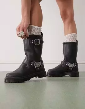Ботинки Dr Martens Anistone Hi черного цвета