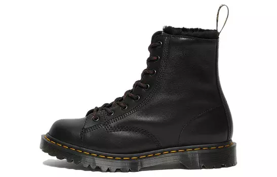 Ботинки Dr.Martens Barton Shearling Lined Leather Ankle Boots 'Black' Women's