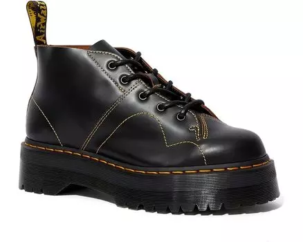 Ботинки Dr. Martens Church Quad, цвет Black Vintage Smooth