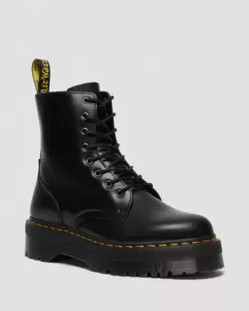 Ботинки Dr. Martens Jadon на платформе из гладкой кожи, цвет Black — Polished Smooth