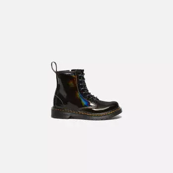 Ботинки Dr. Martens Junior 1460, цвет Black Rainbow Patent