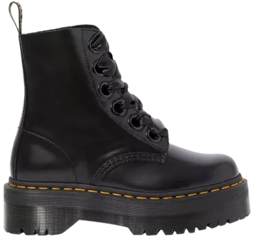 Ботинки Dr. Martens Molly Wmns Leather Platform Boot 'Black', черный