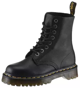 Ботинки DR. MARTENS на шнуровке "Pascal", платформа, высокие кеды, повседневная обувь с петлей для затягивания, черный
