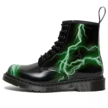 Ботинки Dr. Martens Unisex 1460 Martin Boots Black/Green 27052001, зеленый