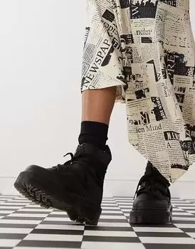 Ботинки Dr Martens унисекс Jarrick II моно чёрные Пиза