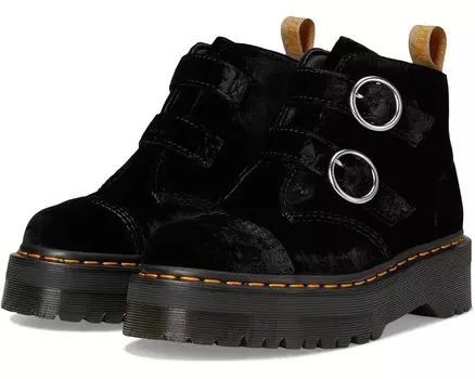 Ботинки Dr. Martens Vegan Devon Velvet Platform Boots, черный