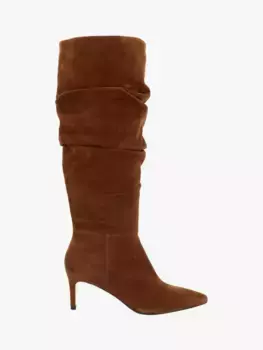 Ботинки Dune Slouchings Pointed Toe Slouchy Suede Knee, цвет dark tan