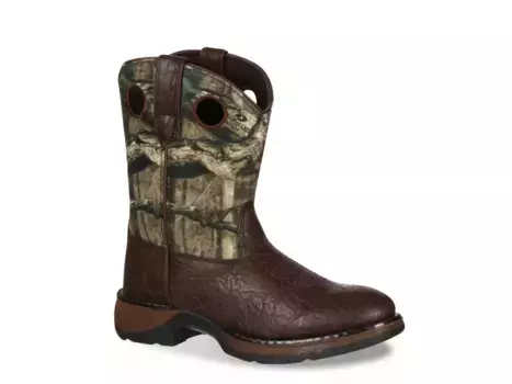 Ботинки Durango Little Kid Western Cowboy Boot — детские, темно-коричневые/зеленые камуфляжные