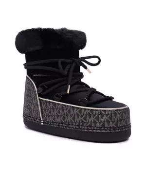 Ботинки-дутики женские Michael Kors Zelda утепленные с принтом, черный