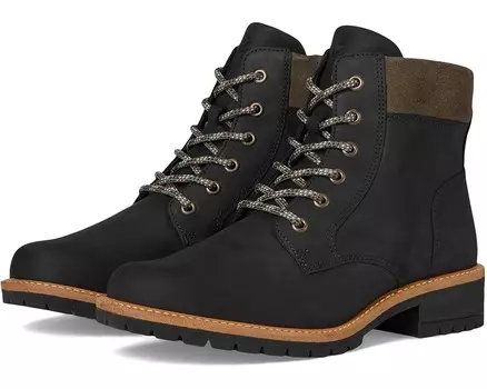 Ботинки ECCO Elania Lace Boot, цвет Black/Tarmac