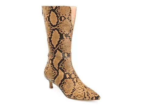 Ботинки Esperanza из коллекции Journee Journee Collection, коричневый змеиный принт