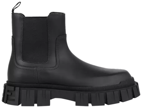 Ботинки Fendi Leather Ankle Boot 'Black', черный