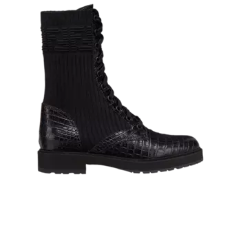 Ботинки Fendi Wmns FF Rockoko Biker Boot, черный