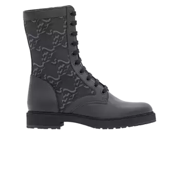 Ботинки Fendi Wmns Leather Biker Boot Black, черный