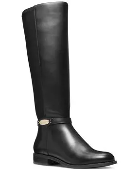 Ботинки Finley с широкими голенищами для верховой езды Michael Kors, черный