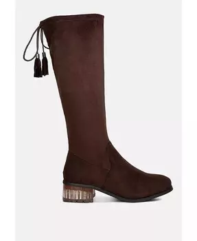 Ботинки Francesca на коротком каблуке с кисточками London Rag, коричневый