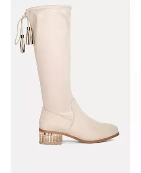 Ботинки Francesca на коротком каблуке с кисточками London Rag, бежевый