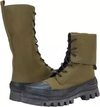 Ботинки Free People Goldie Lug Sole Lace-Up, цвет Khaki/Black