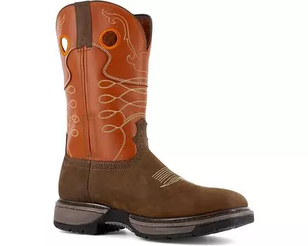 Ботинки Frye The Safety-Crafted Western Boot, цвет Brown and Burnt Orange