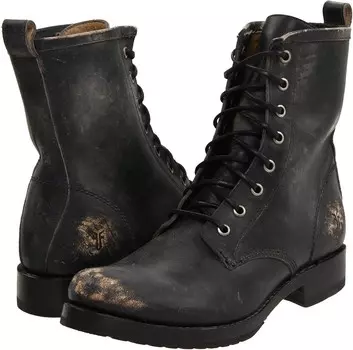 Ботинки Frye Veronica Combat, цвет Black Stone Wash