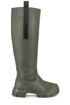 Ботинки Ganni Country, цвет Kalamata