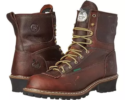 Ботинки Georgia Boot Logger 8" Waterproof w/ Removable Kiltie, цвет Tumbled Chocolate