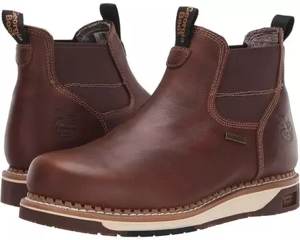 Ботинки Georgia Boot Wedge Waterproof Chelsea Work, цвет Dark Brown