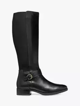Ботинки Geox Felicity Leather Knee High Riding, черный