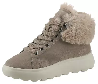 Ботинки GEOX Lace-Up Ankle Boots, бежевый