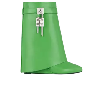 Ботинки Givenchy Wmns Shark Lock Biker Ankle Boot 'Absynthe Green', зеленый