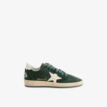 Ботинки Golden Goose Ball Star из замши со звездой, зеленый