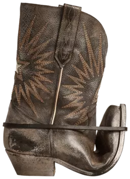 Ботинки Golden Goose Low Wish Star Boot 'Black Ecru Silver', черный