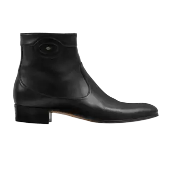Ботинки Gucci Ankle Boot Logo Embellished - Black, черный