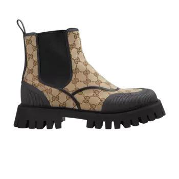 Ботинки Gucci GG Ankle Boot 'Beige Ebony', кремовый