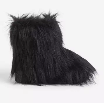 Ботинки H&M Fluffy, черный