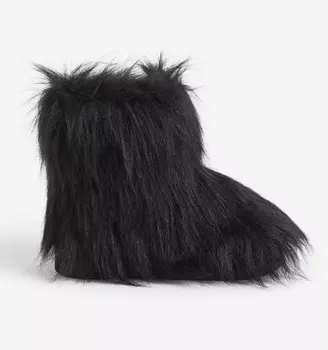 Ботинки H&M Fluffy, черный