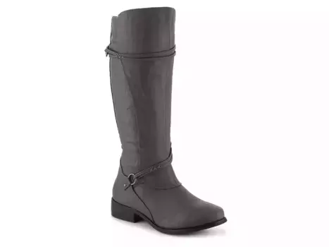 Ботинки Harley Wide Calf для верховой езды Journee, Grey