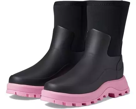 Ботинки Hunter City Explorer Short, цвет Black/Pink Fizz