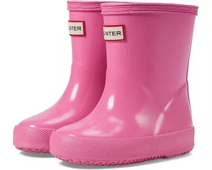 Ботинки Hunter Kids Original First Classic Gloss Boot, цвет Pink Punch