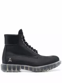 Ботинки Hunter на шнуровке Philipp Plein, черный