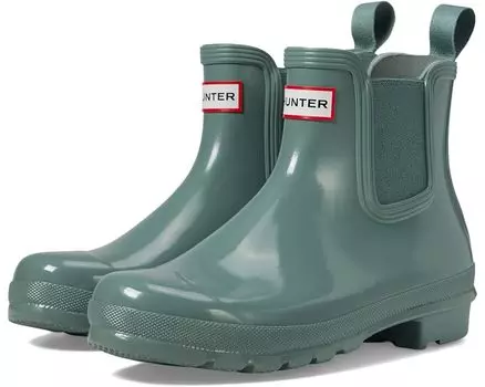 Ботинки Hunter Original Chelsea Gloss, зеленый