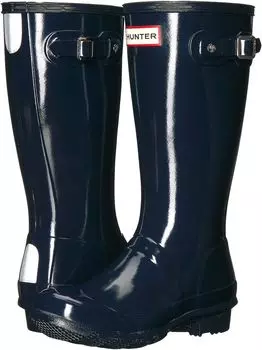 Ботинки Hunter Original Kids' Gloss Rain Boot, темно-синий