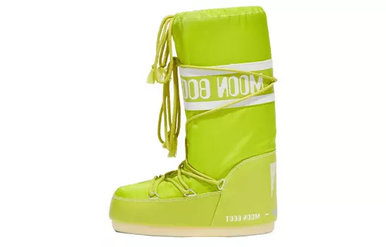 Ботинки Icon Nylon цвета лайм-зеленый Moon Boot