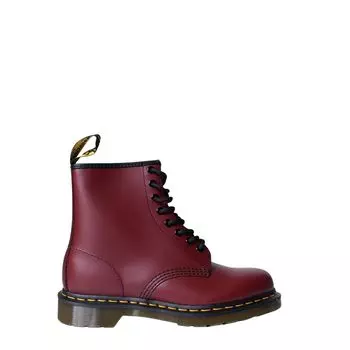 Ботинки из бордовой кожи Dr. Martens