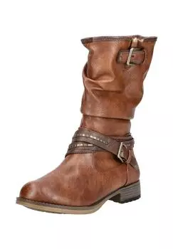 Ботинки из искусственной кожи/текстиля MUSTANG, коньячный