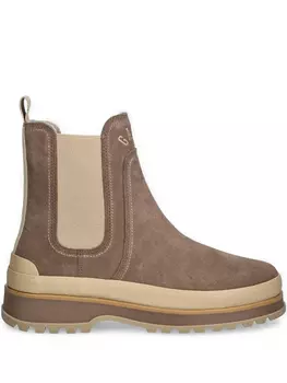 Ботинки из кожи Gant, коричневый