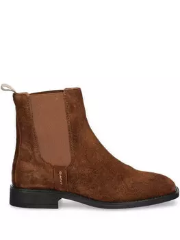 Ботинки из кожи Gant, коричневый